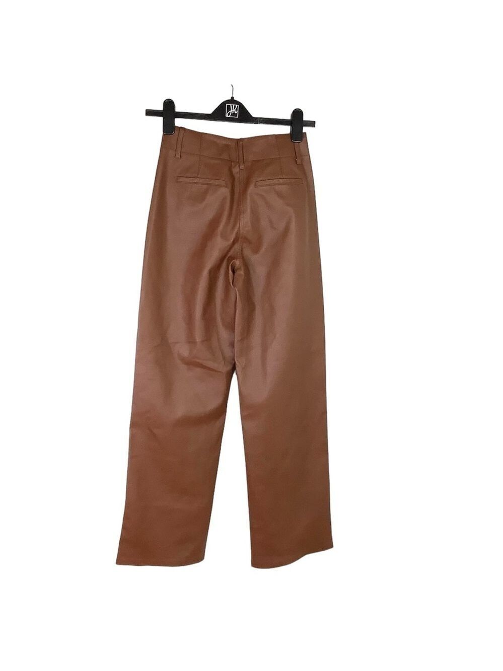 WILFRED ASCENDANT VEGAN LEATHER COGNAC PANTS 00 - Picture 7 of 12